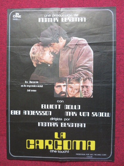 THE TOUCH SPANISH ROLLED POSTER ELLIOT GOULD MAX VON SYDOW 1971 Movie posters