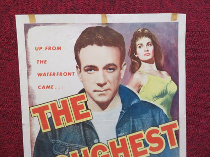 THE TOUGHEST MAN ALIVE US INSERT (14"x 36") POSTER DANE CLARK LITA MILAN 1955 Movie posters