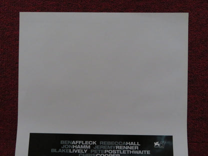 THE TOWN ITALIAN LOCANDINA POSTER BEN AFFLECK REBECCA HALL 2010 Rendezvous Cinema Movie posters