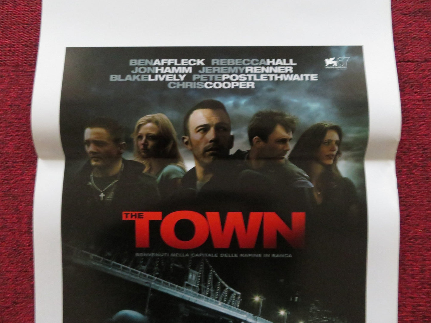 THE TOWN ITALIAN LOCANDINA POSTER BEN AFFLECK REBECCA HALL 2010 Rendezvous Cinema Movie posters