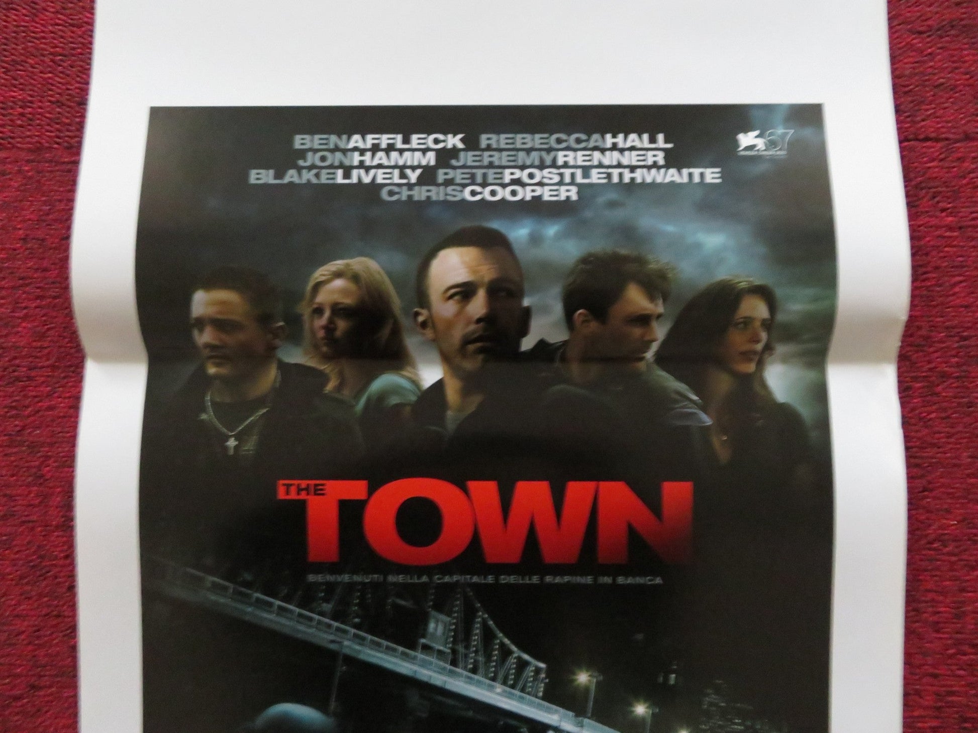 THE TOWN ITALIAN LOCANDINA POSTER BEN AFFLECK REBECCA HALL 2010 Rendezvous Cinema Movie posters