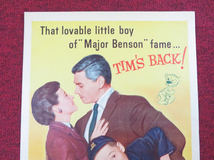 THE TOY TIGER US INSERT (14"x 36") POSTER JEFF CHANDLER LARAINE DAY 1956 Rendezvous Cinema Movie posters