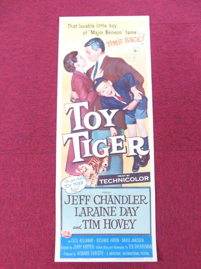 THE TOY TIGER US INSERT (14"x 36") POSTER JEFF CHANDLER LARAINE DAY 1956 Rendezvous Cinema Movie posters