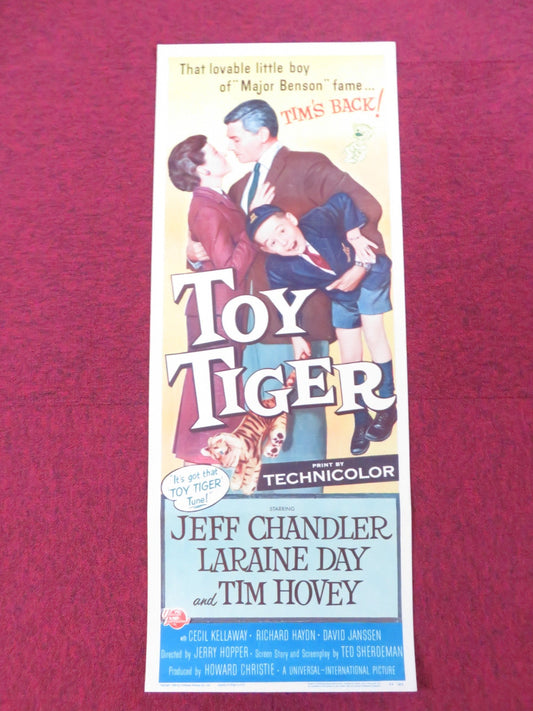 THE TOY TIGER US INSERT (14"x 36") POSTER JEFF CHANDLER LARAINE DAY 1956 Rendezvous Cinema Movie posters