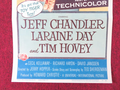 THE TOY TIGER US INSERT (14"x 36") POSTER JEFF CHANDLER LARAINE DAY 1956 Rendezvous Cinema Movie posters