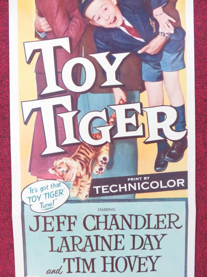 THE TOY TIGER US INSERT (14"x 36") POSTER JEFF CHANDLER LARAINE DAY 1956 Rendezvous Cinema Movie posters