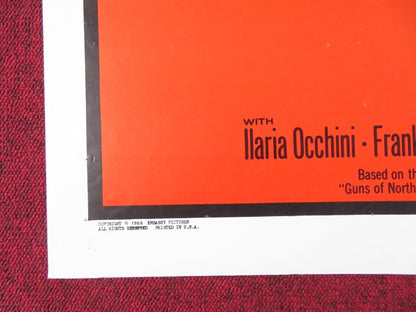 THE TRAMPLERS FOLDED US ONE SHEET POSTER GORDON SCOTT JOSEPH COTTEN 1966 Rendezvous Cinema Movie posters