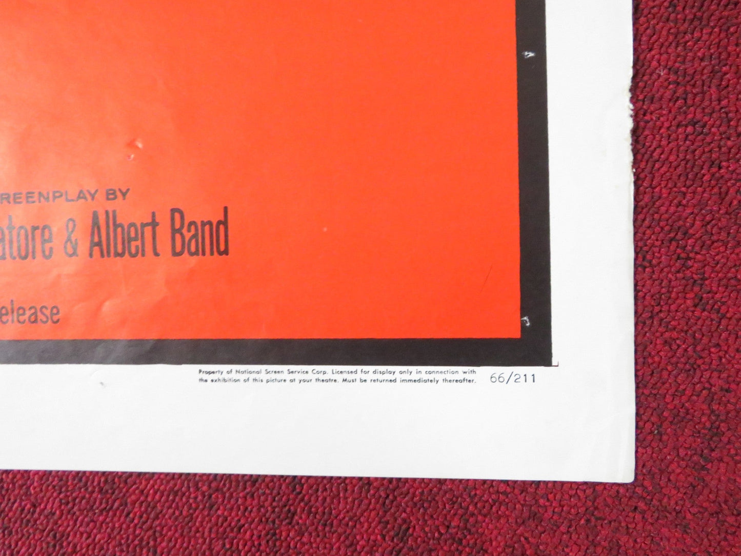 THE TRAMPLERS FOLDED US ONE SHEET POSTER GORDON SCOTT JOSEPH COTTEN 1966 Rendezvous Cinema Movie posters