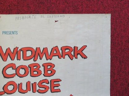 THE TRAP FOLDED US ONE SHEET POSTER RICHARD WIDMARK LEE J.COBB 1959 Movie posters