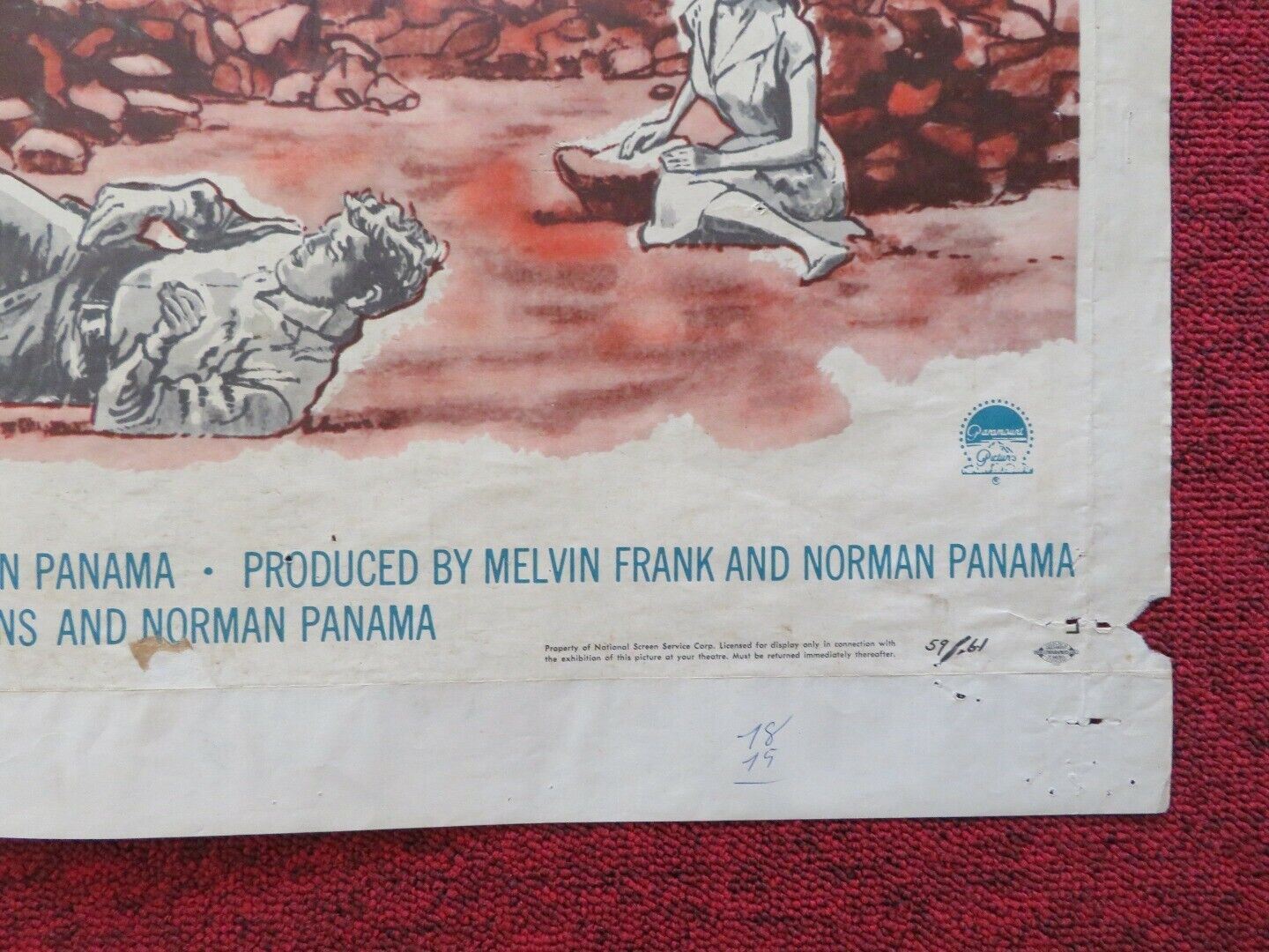 THE TRAP FOLDED US ONE SHEET POSTER RICHARD WIDMARK LEE J.COBB 1959 Movie posters