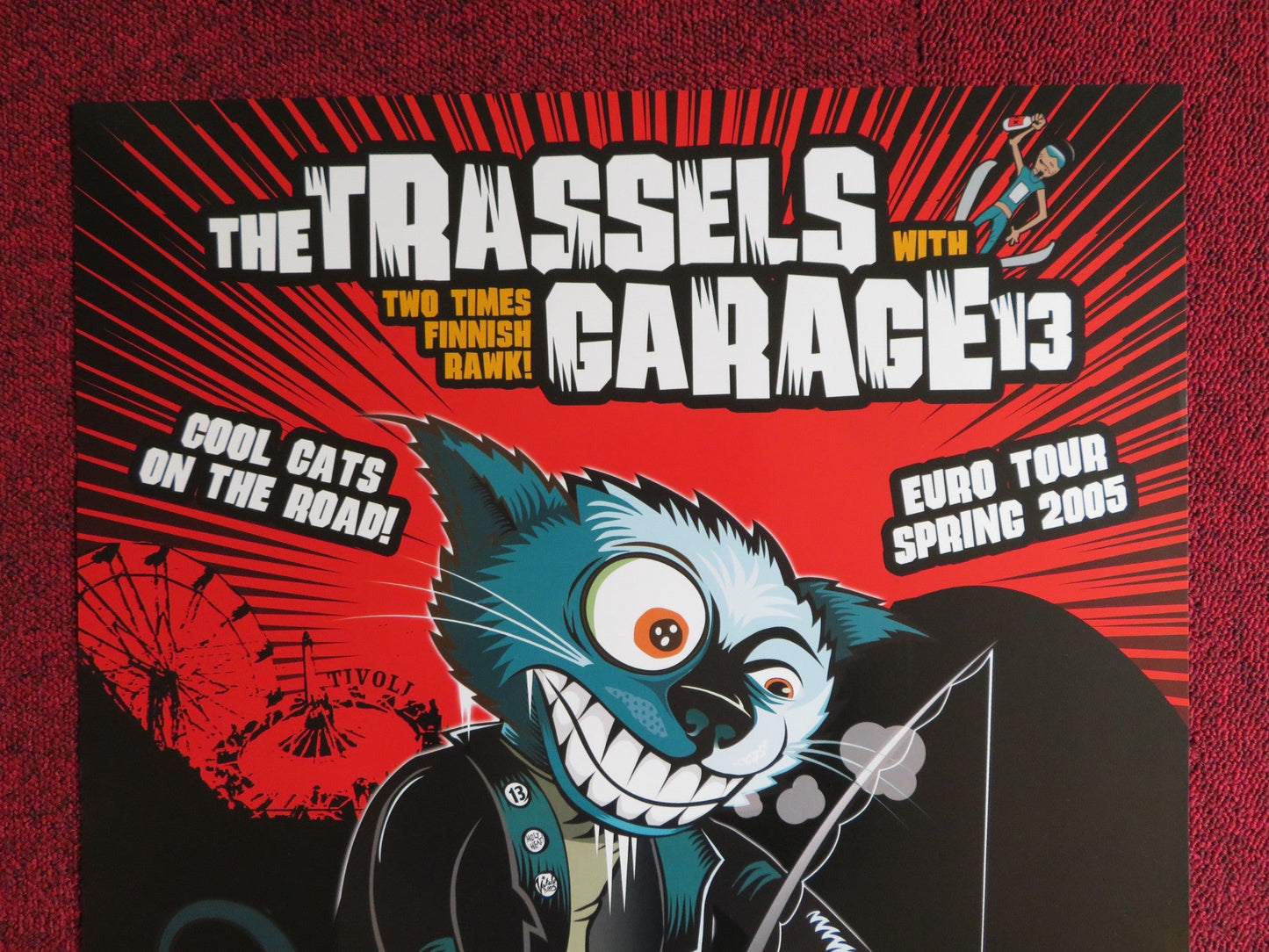 THE TRASSELS / GARAGE 13 GERMAN MUSIC PROMO POSTER TOUR POSTER 2005 Rendezvous Cinema Movie posters