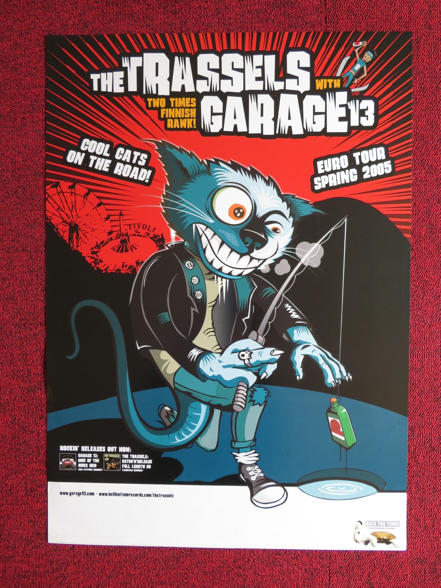 THE TRASSELS / GARAGE 13 GERMAN MUSIC PROMO POSTER TOUR POSTER 2005 Rendezvous Cinema Movie posters