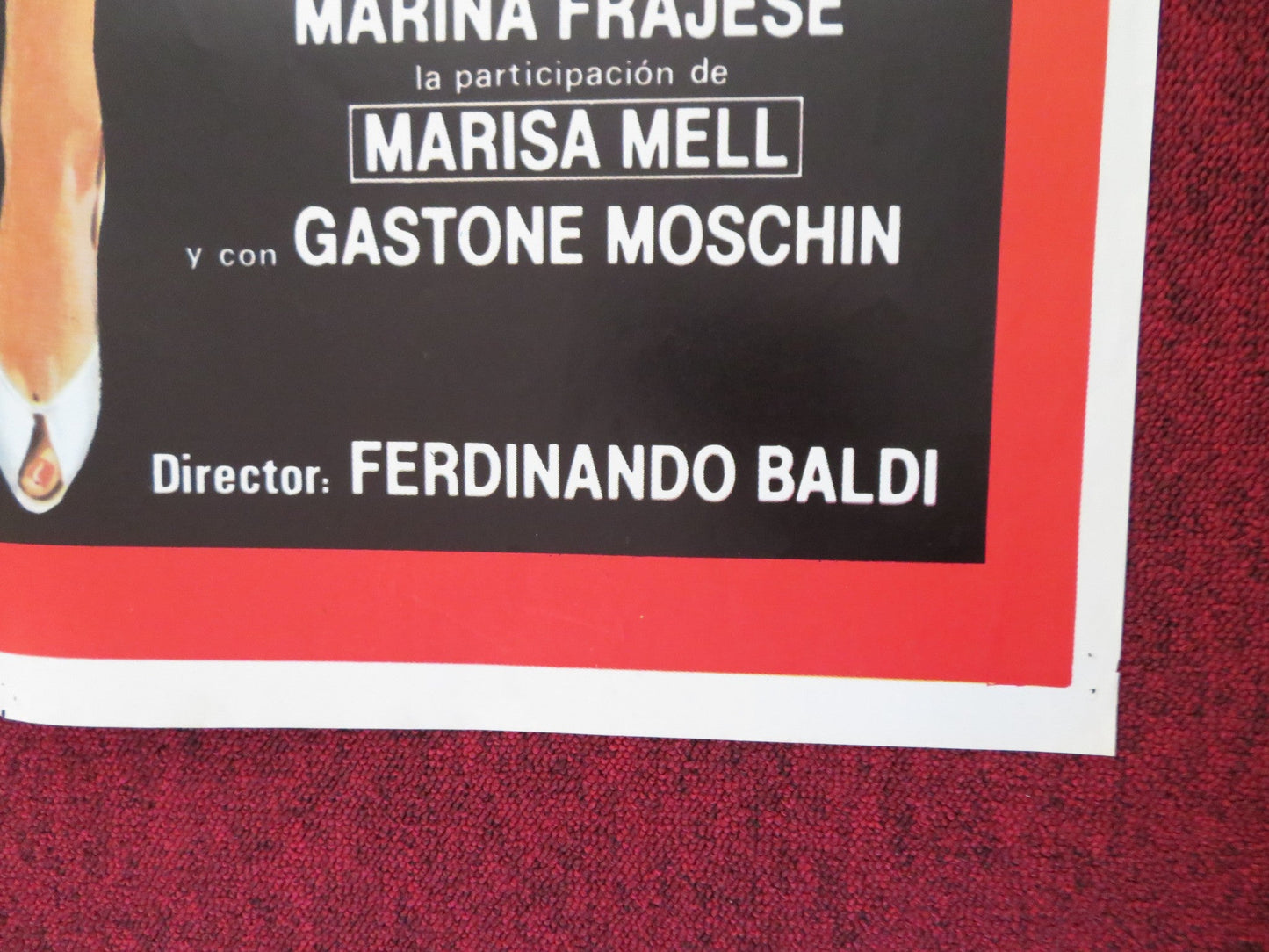 THE TRAVELING COMPANION FOLDED SPANISH POSTER ANNA MARIA RIZZOLI 1980 Rendezvous Cinema Movie posters