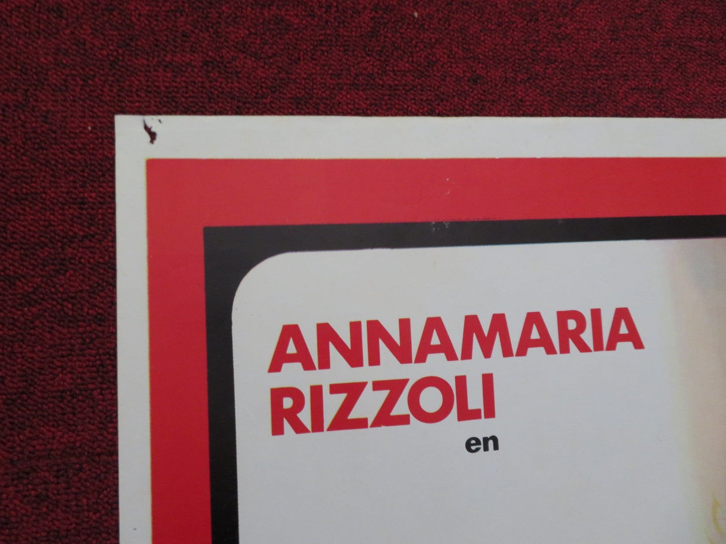 THE TRAVELING COMPANION FOLDED SPANISH POSTER ANNA MARIA RIZZOLI 1980 Rendezvous Cinema Movie posters