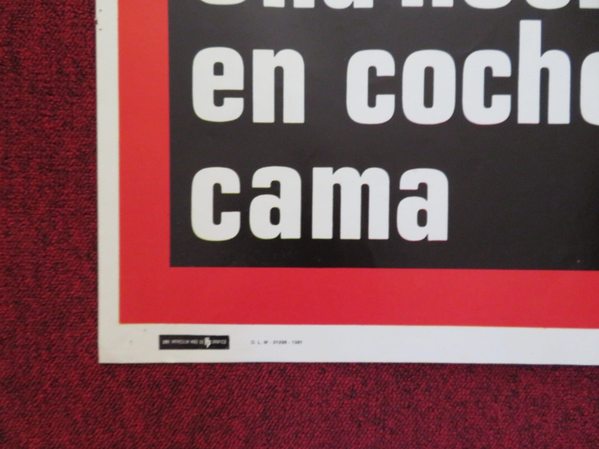 THE TRAVELING COMPANION FOLDED SPANISH POSTER ANNA MARIA RIZZOLI 1980 Rendezvous Cinema Movie posters