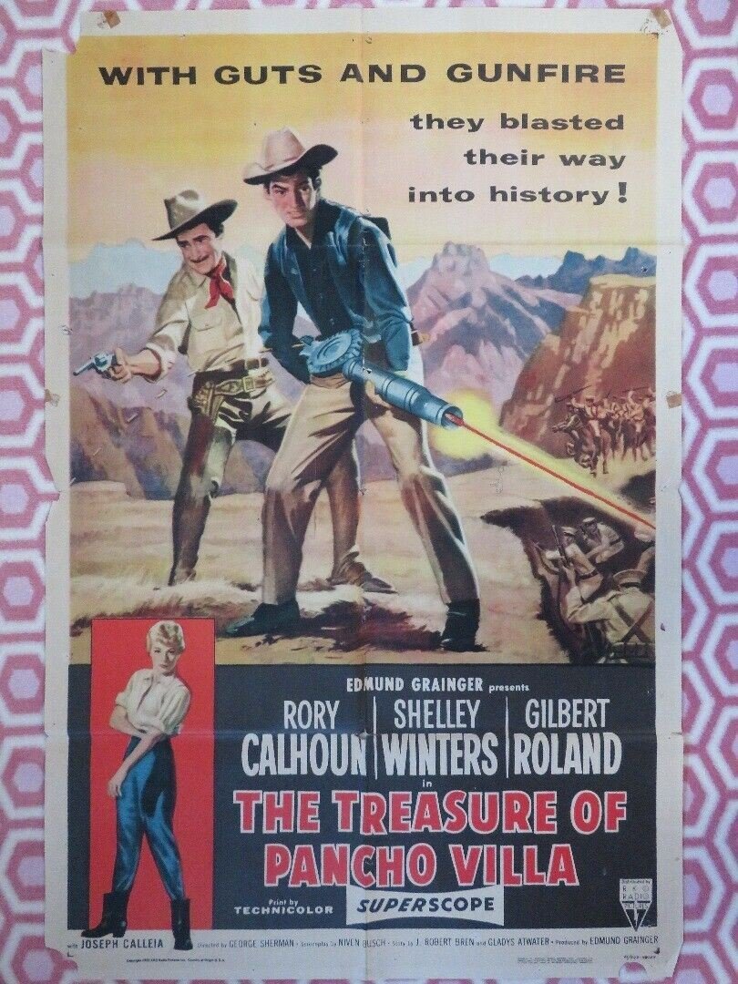 THE TREASURE PF PANCHO VILLA US ONE SHEET (27"x 41") POSTER RORY CALHOUN 1955 - Rendezvous Cinema