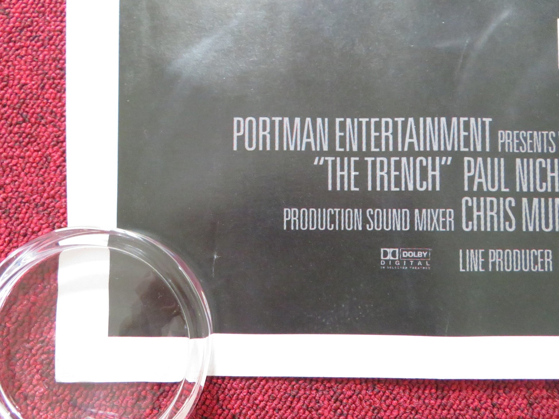 THE TRENCH UK QUAD (30"x 40") ROLLED POSTER DANIEL CRAIG PAUL NICHOLLS 1999 Rendezvous Cinema Movie posters