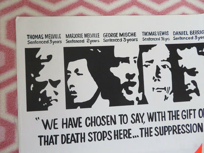 THE TRIAL OF THE CATONSVILLE NINE FOLDED US ONE SHEET POSTER GORDON DAVIDSON '72 - Rendezvous Cinema