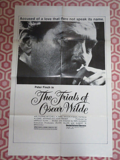 THE TRIALS OF OSCAR WILDE FOLDED US ONE SHEET POSTER PETER FINCH 1981 Movie posters
