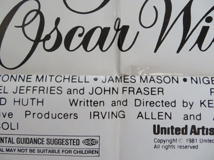 THE TRIALS OF OSCAR WILDE FOLDED US ONE SHEET POSTER PETER FINCH 1981 Movie posters