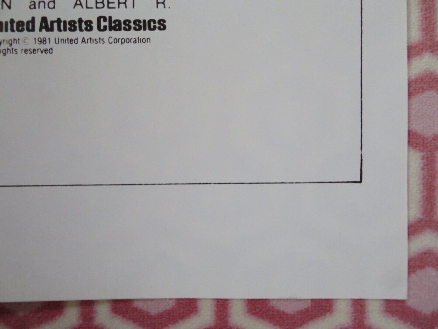 THE TRIALS OF OSCAR WILDE FOLDED US ONE SHEET POSTER PETER FINCH 1981 Movie posters