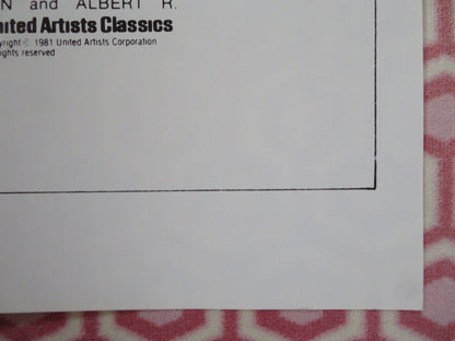 THE TRIALS OF OSCAR WILDE FOLDED US ONE SHEET POSTER PETER FINCH 1981 Movie posters