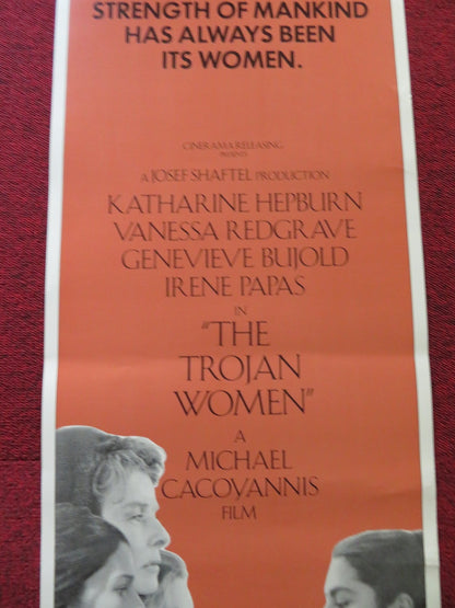 THE TROJAN WOMEN US INSERT (14"x 36") POSTER KATHERINE HEPBURN V. REDGRAVE 1971 Rendezvous Cinema Movie posters