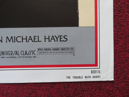 THE TROUBLE WITH HARRY FOLDED US ONE SHEET POSTER ALFRED HITCHCOCK 1983 Rendezvous Cinema Movie posters
