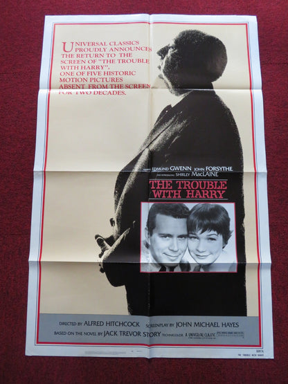 THE TROUBLE WITH HARRY FOLDED US ONE SHEET POSTER ALFRED HITCHCOCK 1983 Rendezvous Cinema Movie posters