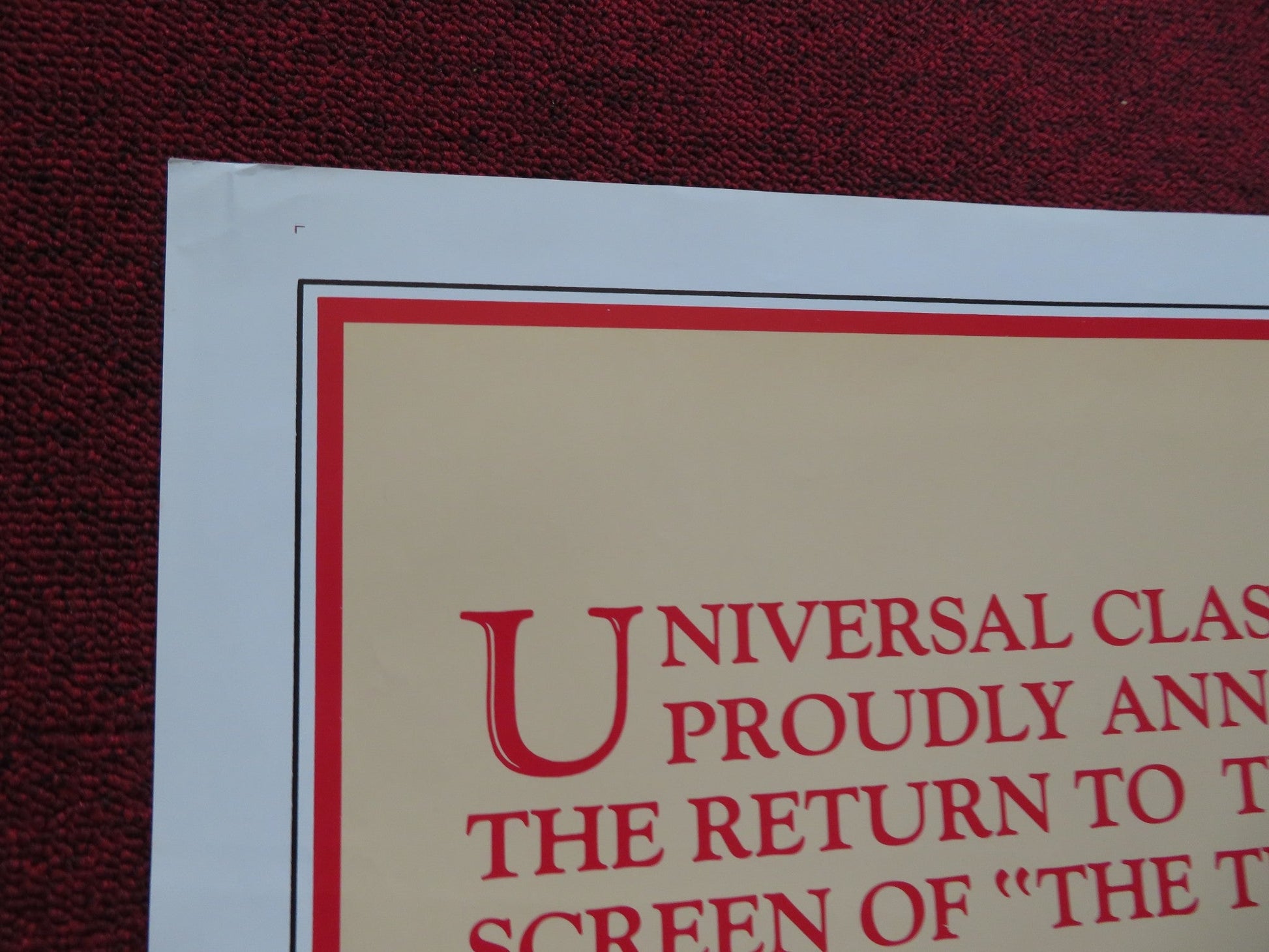 THE TROUBLE WITH HARRY FOLDED US ONE SHEET POSTER ALFRED HITCHCOCK 1983 Rendezvous Cinema Movie posters