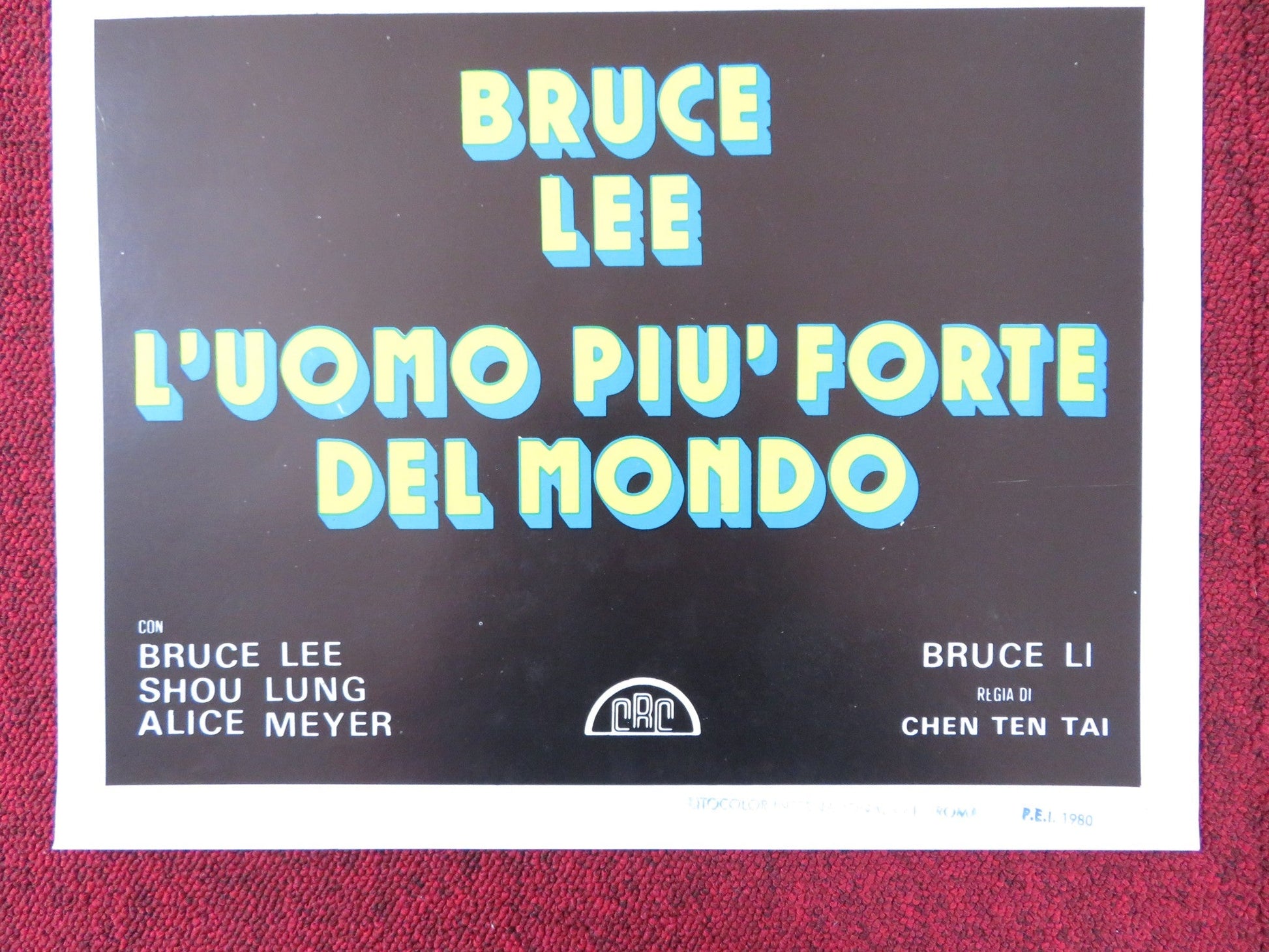 THE TRUE GAME OF DEATH ITALIAN LOCANDINA POSTER BRUCE LEE TIEN - HSIANG LUNG 1980 Rendezvous Cinema Movie posters