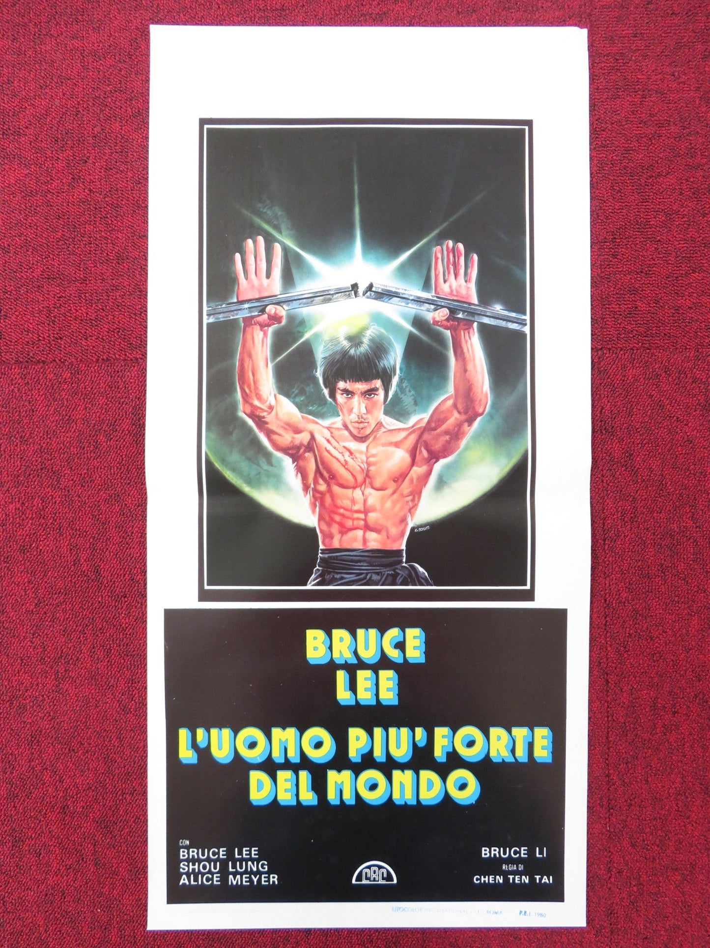 THE TRUE GAME OF DEATH ITALIAN LOCANDINA POSTER BRUCE LEE TIEN - HSIANG LUNG 1980 Rendezvous Cinema Movie posters