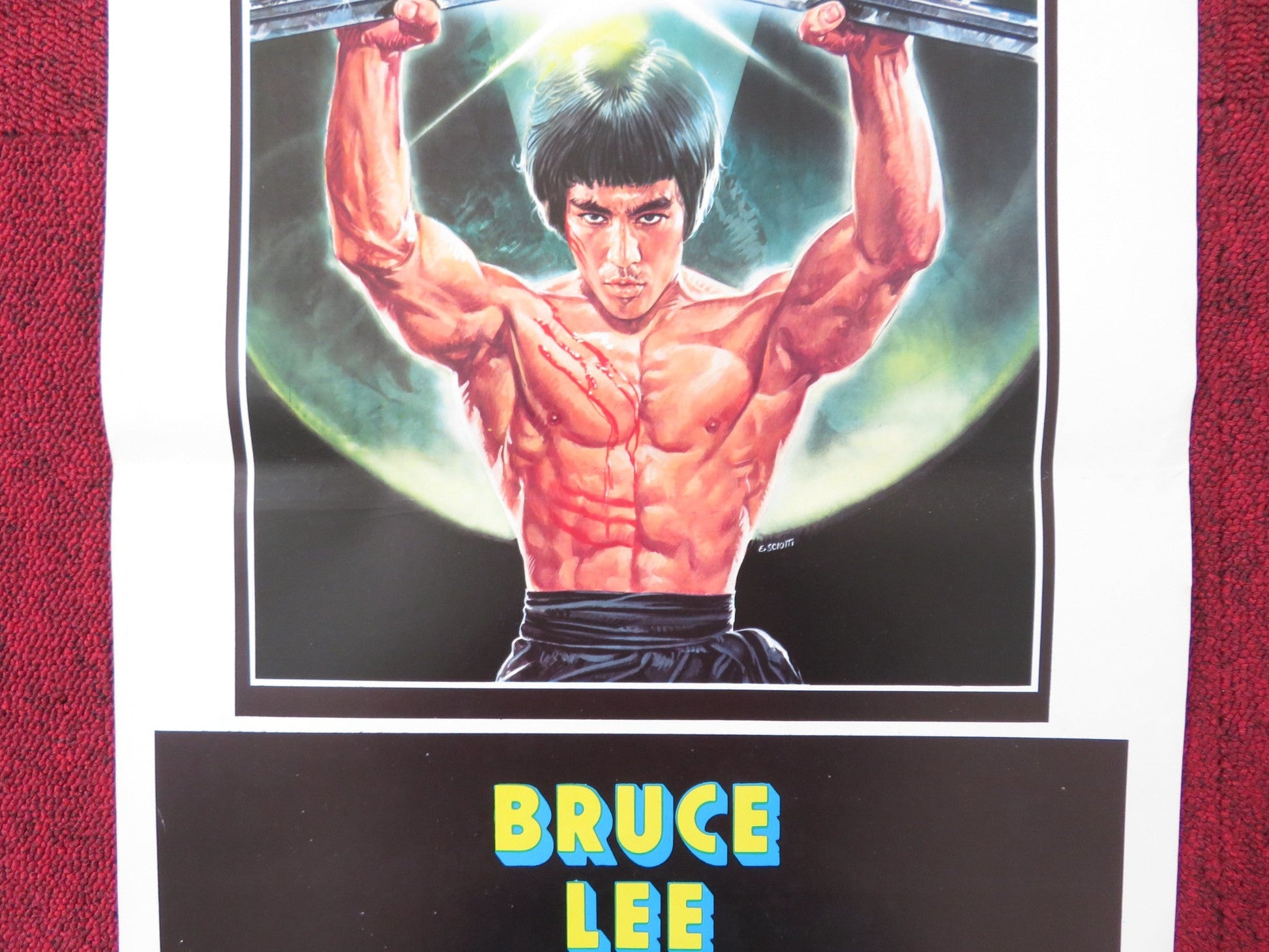 THE TRUE GAME OF DEATH ITALIAN LOCANDINA POSTER BRUCE LEE TIEN - HSIANG LUNG 1980 Rendezvous Cinema Movie posters