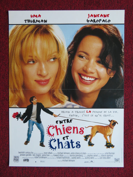 THE TRUTH ABOUT CATS AND DOGS FRENCH (15.5" x 21") POSTER UMA THURMAN 1996 Rendezvous Cinema Movie posters