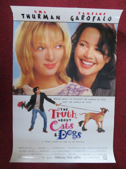 THE TRUTH ABOUT CATS AND DOGS - VERSION A US ONE SHEET ROLLED POSTER 1996 Movie posters
