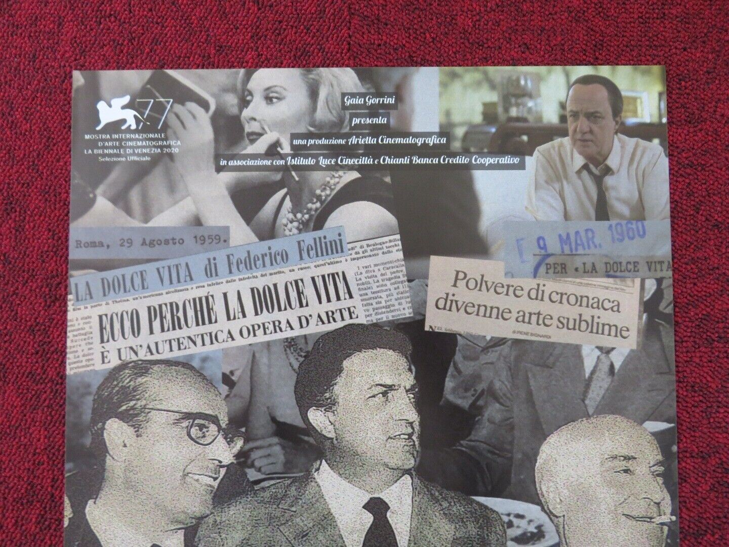 THE TRUTH ABOUT LA DOLCE VITA ITALIAN LOCANDINA (26.5"x12.5") POSTER 2020 Rendezvous Cinema Movie posters