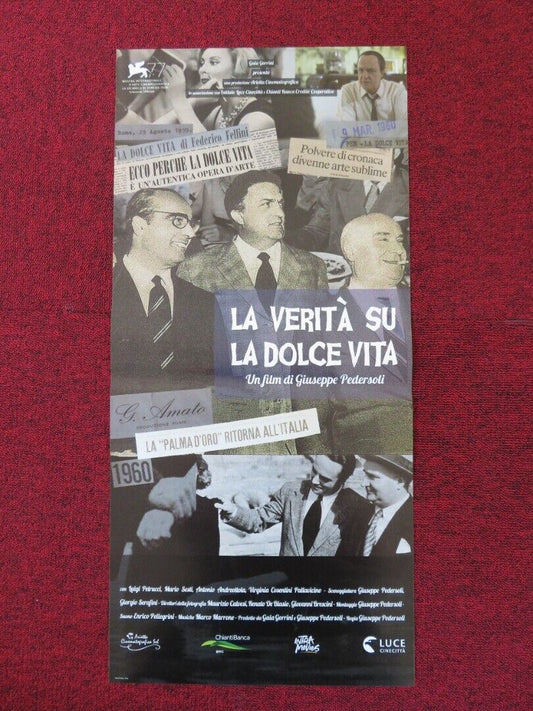 THE TRUTH ABOUT LA DOLCE VITA ITALIAN LOCANDINA (26.5"x12.5") POSTER 2020 Rendezvous Cinema Movie posters