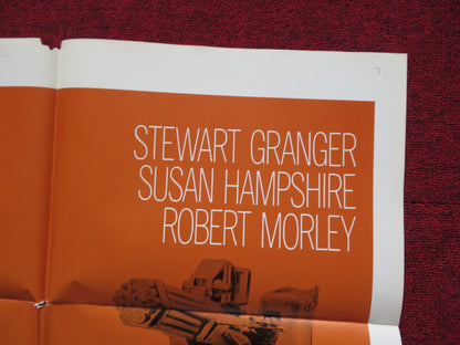 THE TRYGON FACTOR FOLDED US ONE SHEET POSTER STEWART GRANGER S. HAMPSHIRE 1968 Rendezvous Cinema Movie posters