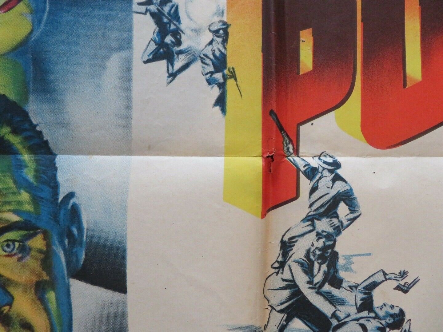 THE TURNING POINT FOLDED US ONE SHEET POSTER WILLIAM HOLDEN EDMOND O'BRIEN 1952 Movie posters