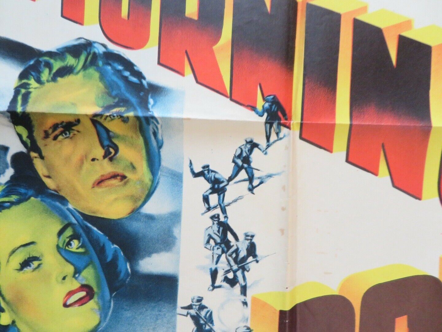 THE TURNING POINT FOLDED US ONE SHEET POSTER WILLIAM HOLDEN EDMOND O'BRIEN 1952 Movie posters