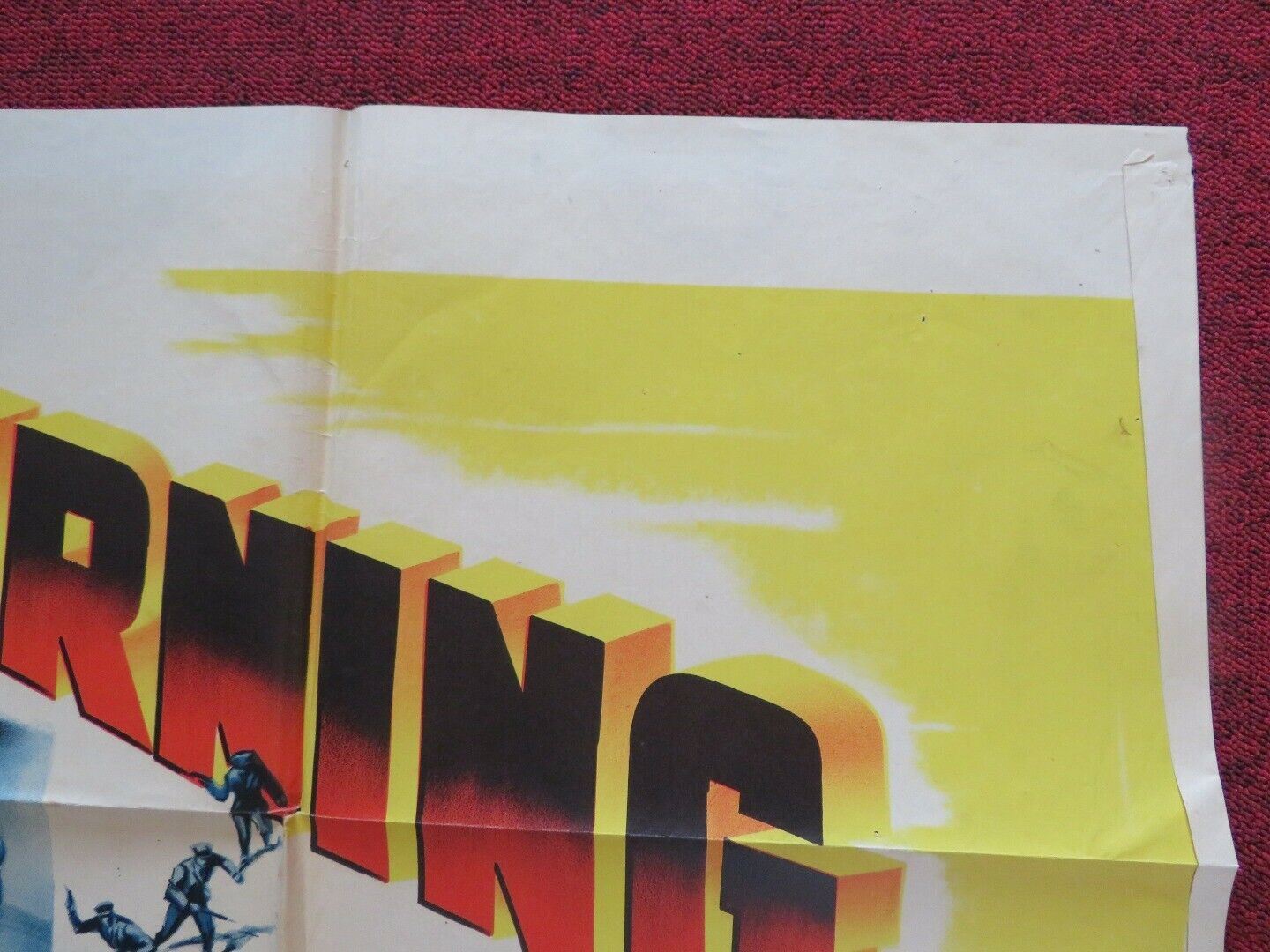 THE TURNING POINT FOLDED US ONE SHEET POSTER WILLIAM HOLDEN EDMOND O'BRIEN 1952 Movie posters