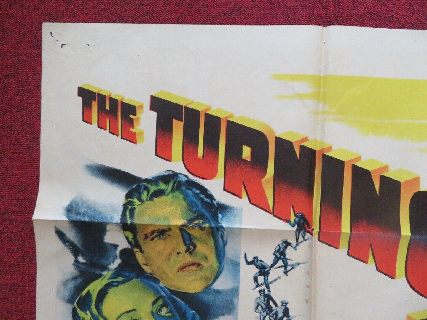 THE TURNING POINT FOLDED US ONE SHEET POSTER WILLIAM HOLDEN EDMOND O'BRIEN 1952 Movie posters
