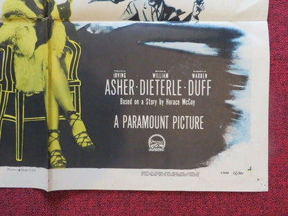 THE TURNING POINT FOLDED US ONE SHEET POSTER WILLIAM HOLDEN EDMOND O'BRIEN 1952 Movie posters