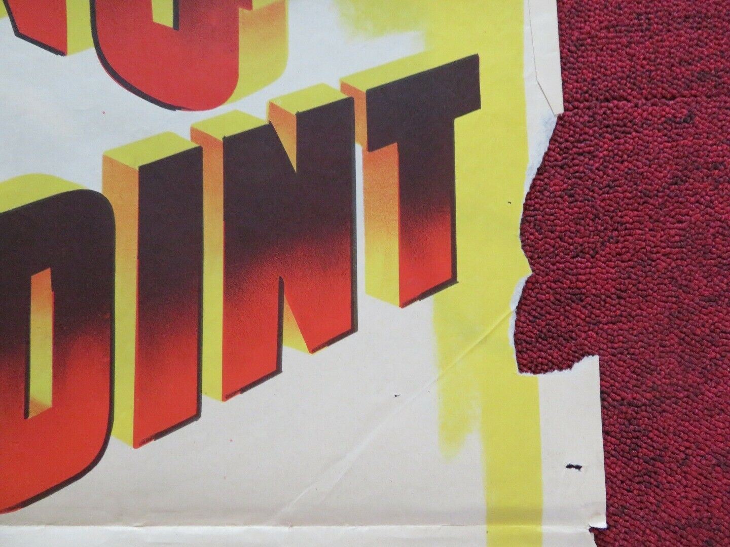 THE TURNING POINT FOLDED US ONE SHEET POSTER WILLIAM HOLDEN EDMOND O'BRIEN 1952 Movie posters