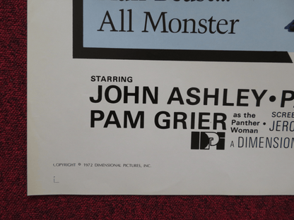 THE TWILIGHT PEOPLE FOLDED US ONE SHEET POSTER JOHN ASHLEY PAT WOODELL 1972 Rendezvous Cinema Movie posters