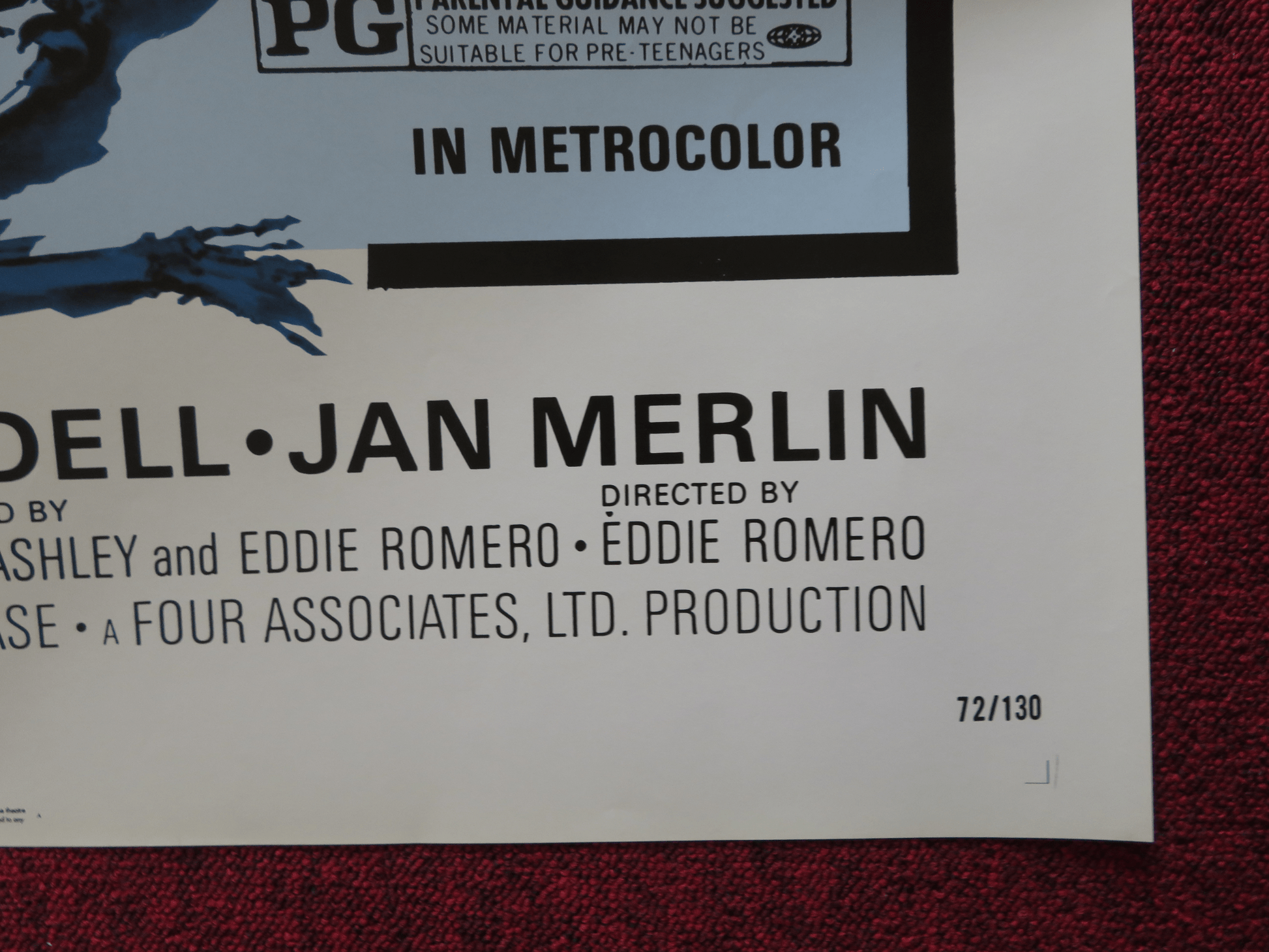 THE TWILIGHT PEOPLE FOLDED US ONE SHEET POSTER JOHN ASHLEY PAT WOODELL 1972 Rendezvous Cinema Movie posters