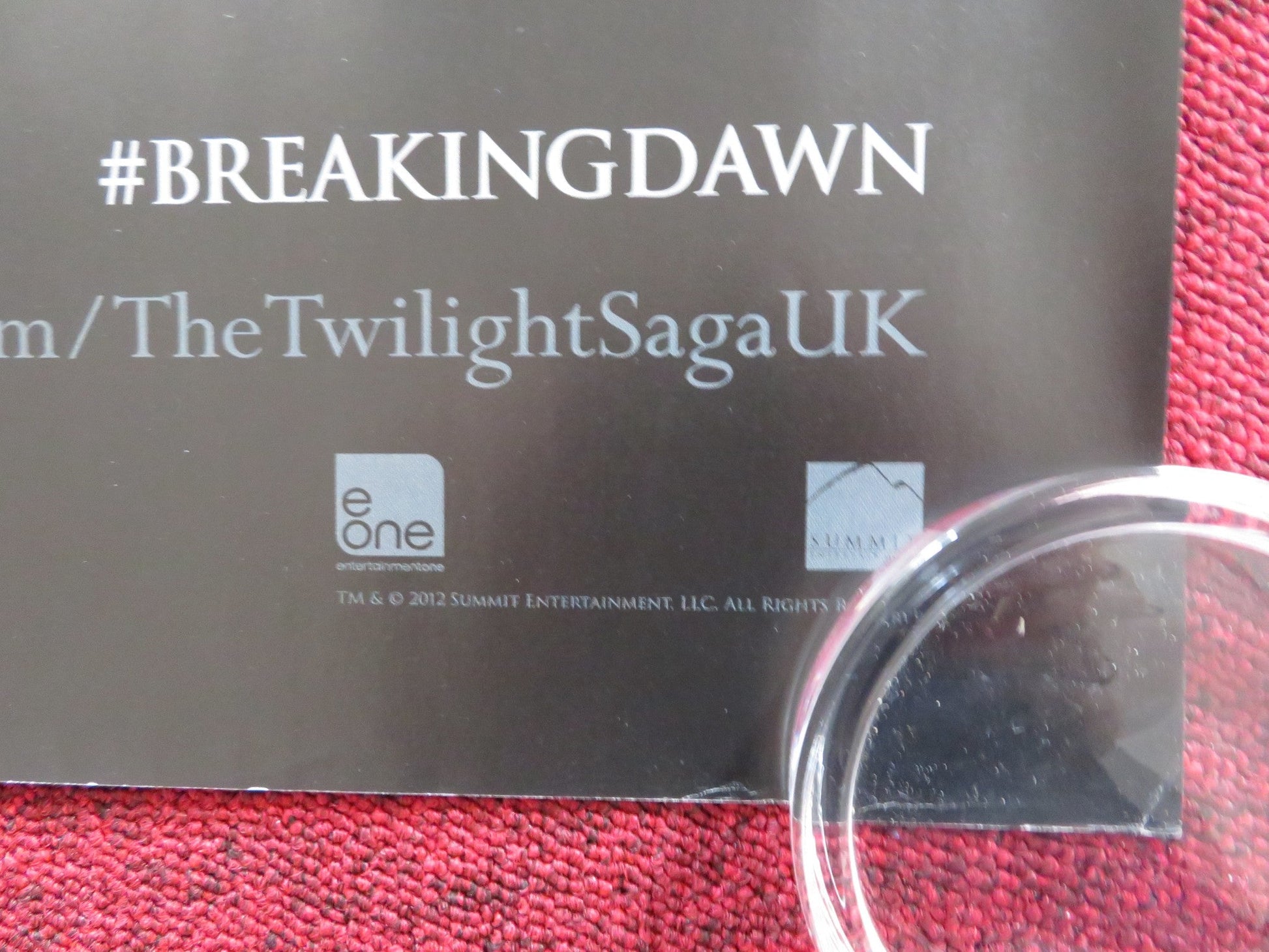 THE TWILIGHT SAGA: BREAKING DAWN PART 2 UK QUAD (30"x 40") ROLLED POSTER 2012 Rendezvous Cinema Movie posters