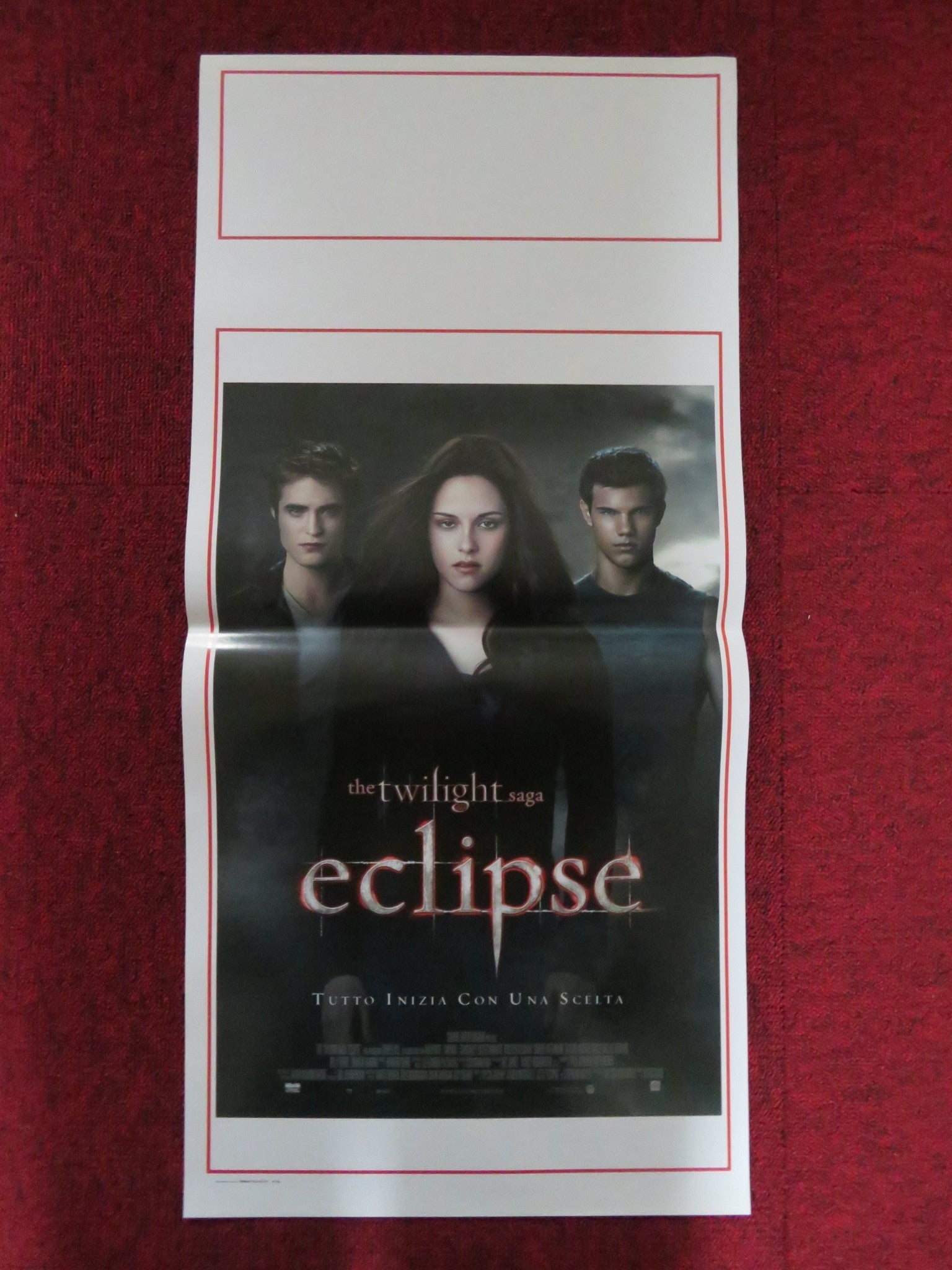 THE TWILIGHT SAGA: ECLIPSE ITALIAN LOCANDINA POSTER ROBERT PATTINSON 2010 Rendezvous Cinema Movie posters
