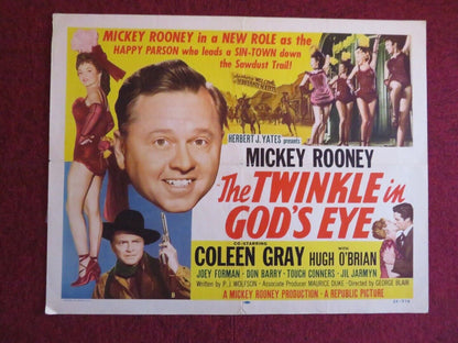 THE TWINKLE IN GOD'S EYE US HALF SHEET (22"x 28") POSTER MICKEY ROONEY 1955 Movie posters