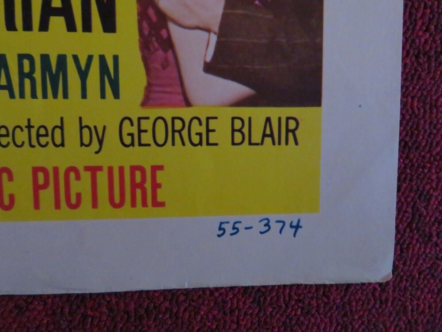 THE TWINKLE IN GOD'S EYE US HALF SHEET (22"x 28") POSTER MICKEY ROONEY 1955 Movie posters